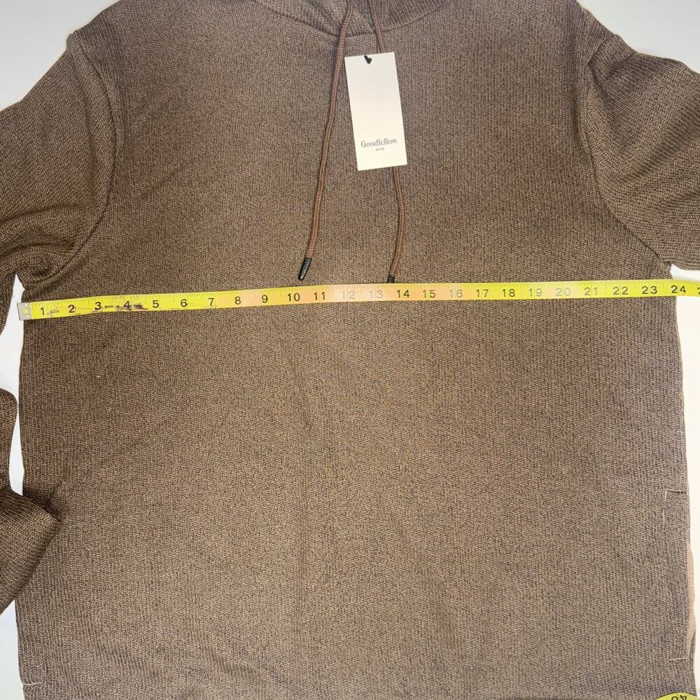 Goodfellow & Co Men’s Brown Cozy Knit Pullover Hoodie XL New With Tags - Picture 13 of 13